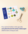 Cartes à découper pour personnaliser les gourdes Gobi