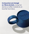 Bouchon bleu gourde 