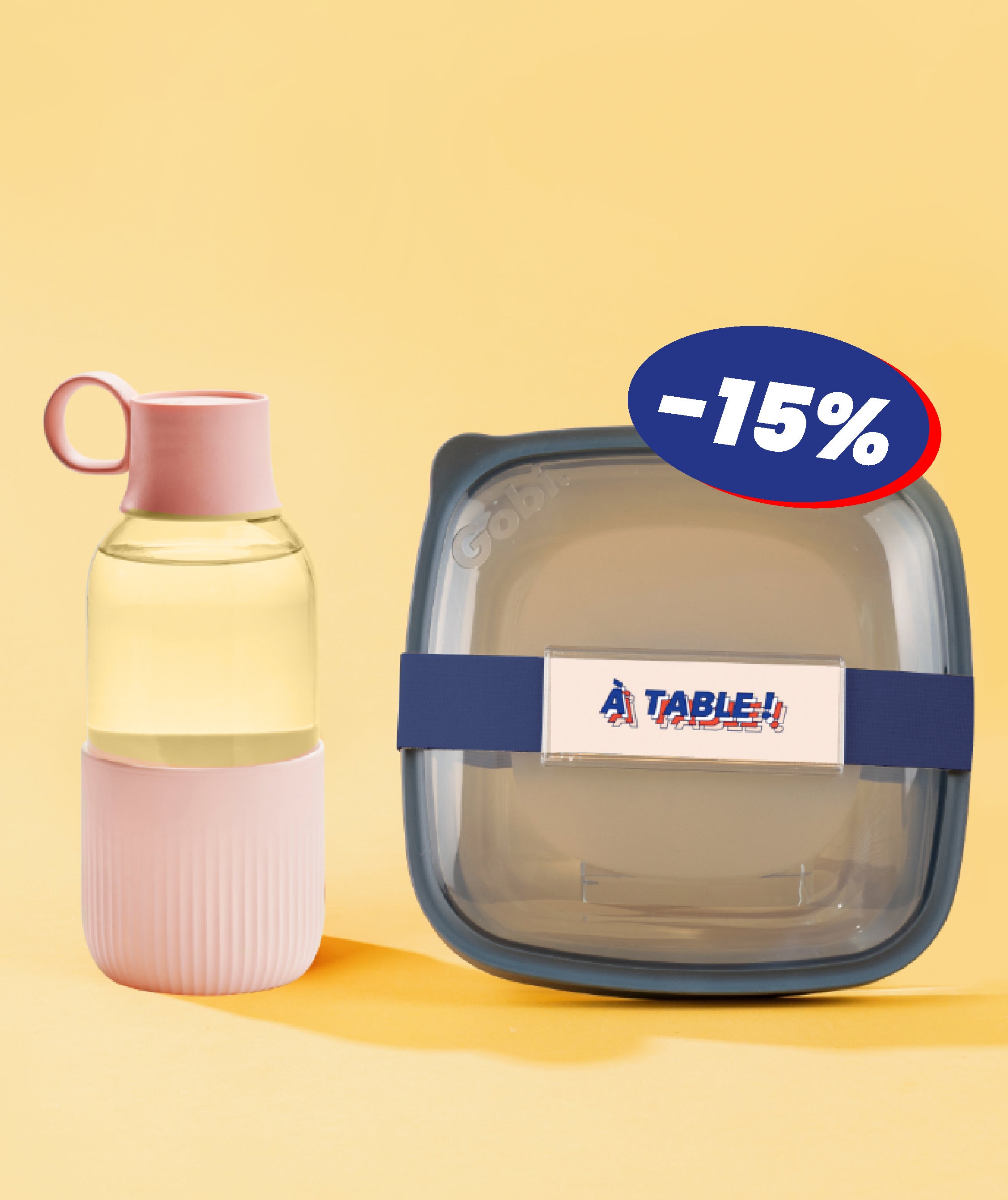 Pack en verre (lunch box + gourde indoor)